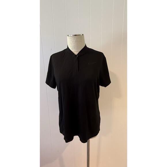 Nike Golf Dri-FIT Polo Shirt Black XL Short Sleeve Performance Lightweight Mens - Picture 2 of 10